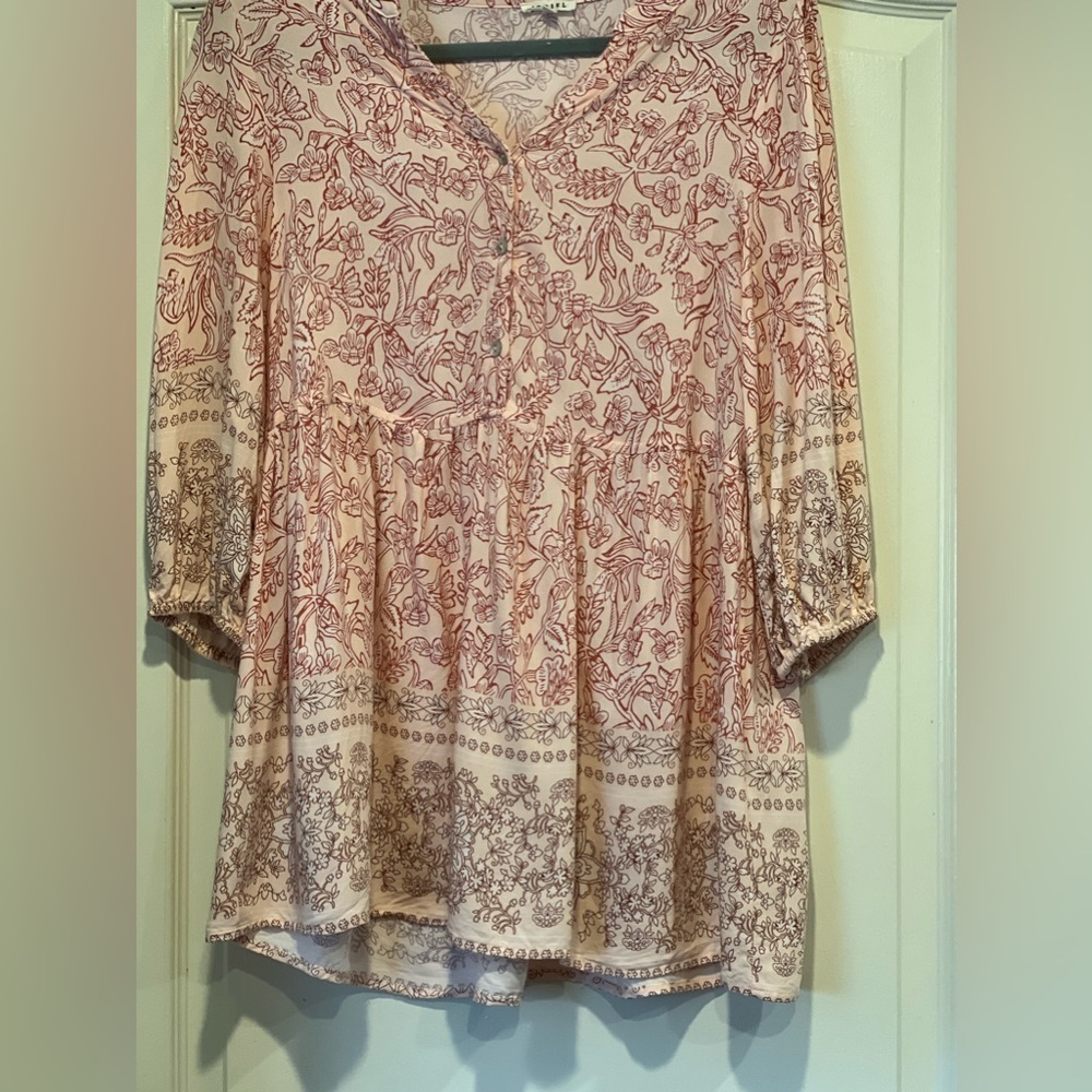 Floral Peasant Blouse - Picture 3 of 6